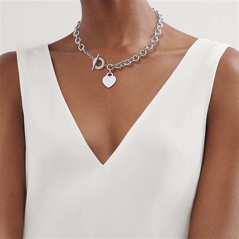 tiffany heart necklace replica|full heart toggle necklace tiffany.